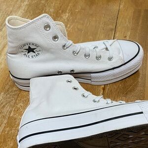 Converse All Star White Canvas High-Tops